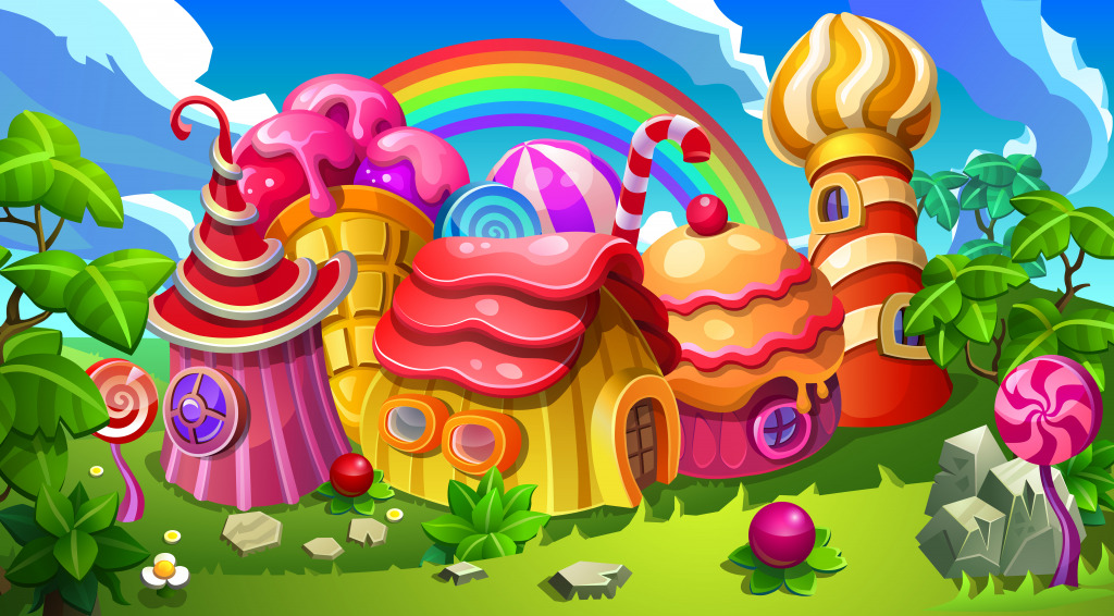 Candy Castle jigsaw puzzle in Castles puzzles on TheJigsawPuzzles.com