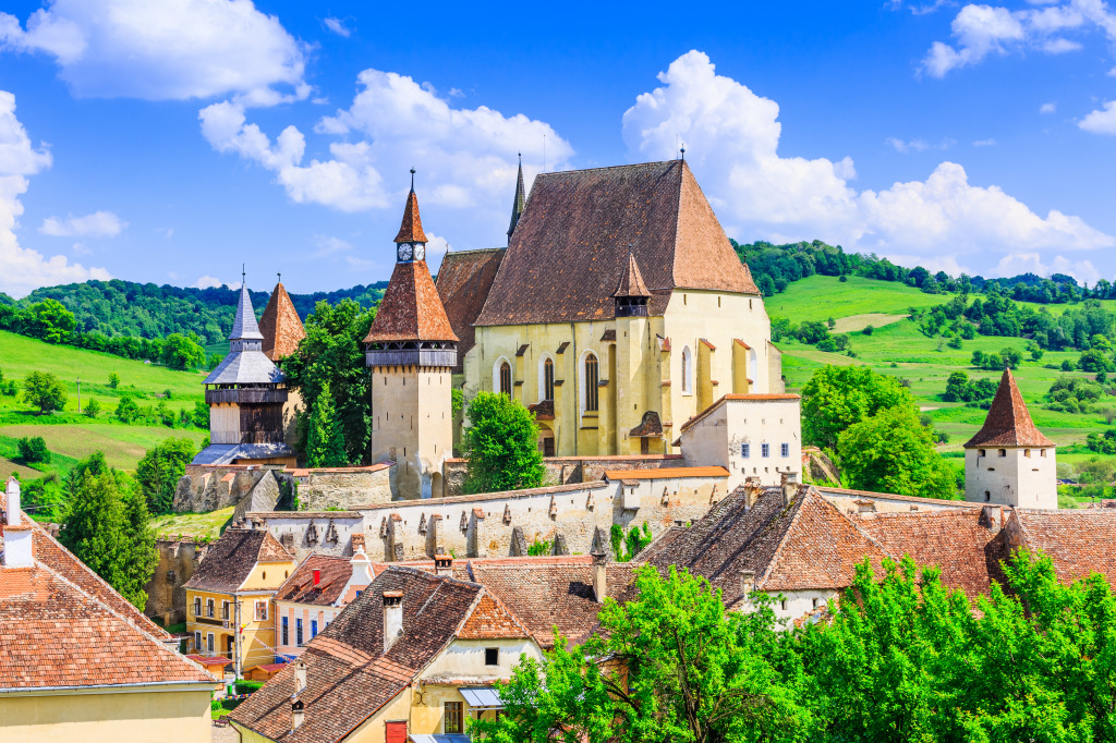 Biertan Saxon Village, Romania jigsaw puzzle in Castles puzzles on TheJigsawPuzzles.com