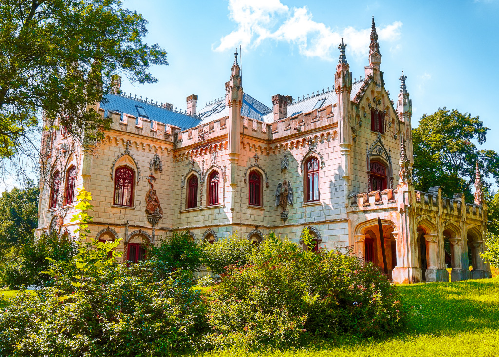 Miclauseni Castle, Romania jigsaw puzzle in Castles puzzles on TheJigsawPuzzles.com