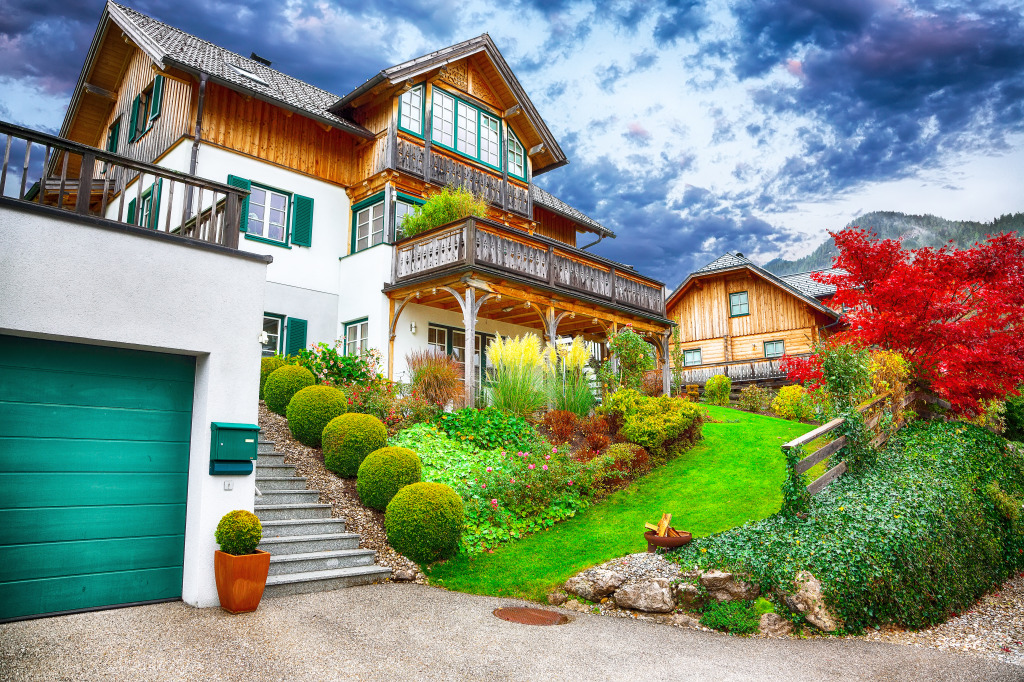 Brauhof Village, Austrian Alps jigsaw puzzle in Street View puzzles on TheJigsawPuzzles.com