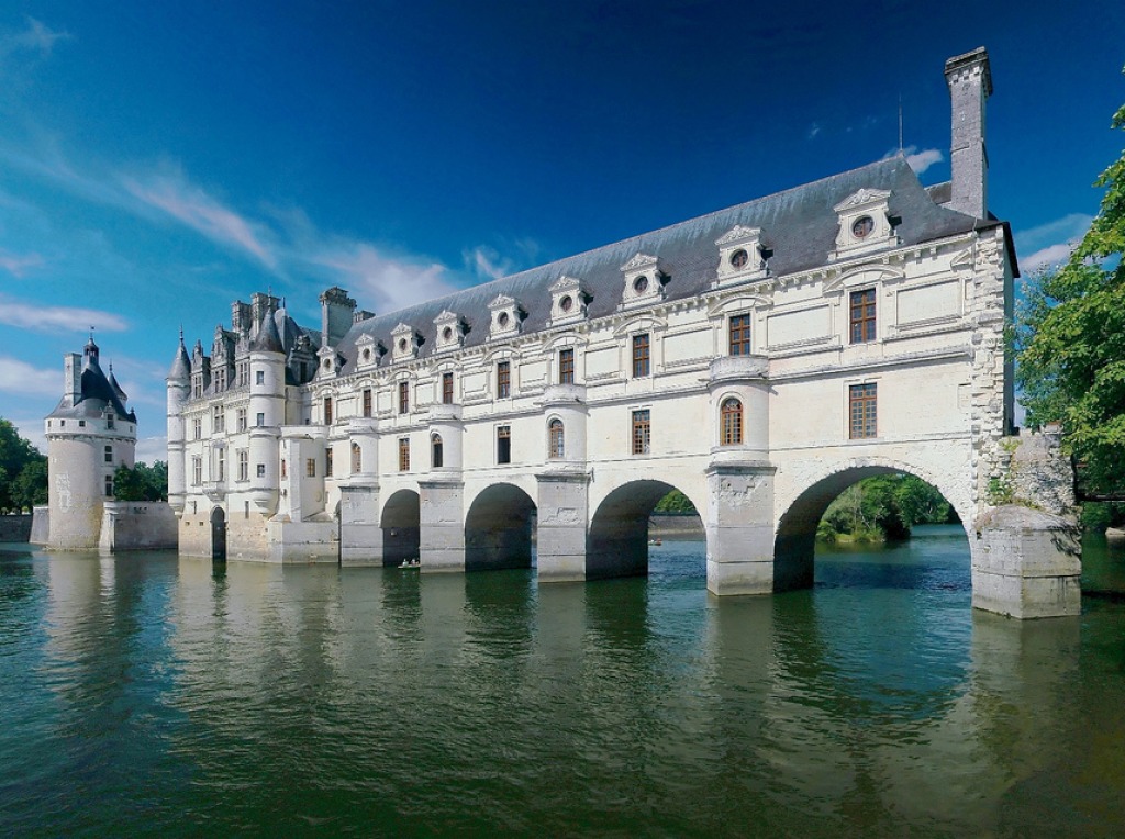 Chateau de Chenonceau, France jigsaw puzzle in Castles puzzles on TheJigsawPuzzles.com