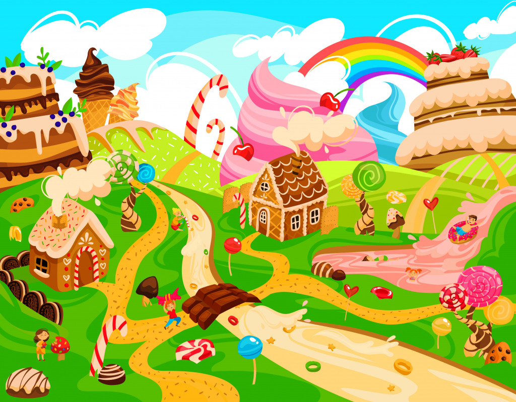 Candy Land jigsaw puzzle in Kids Puzzles puzzles on TheJigsawPuzzles.com