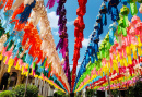 Loi Krathong Festival in Lamphun, Thailand