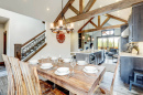 Dining Room and Rustic Kitchen