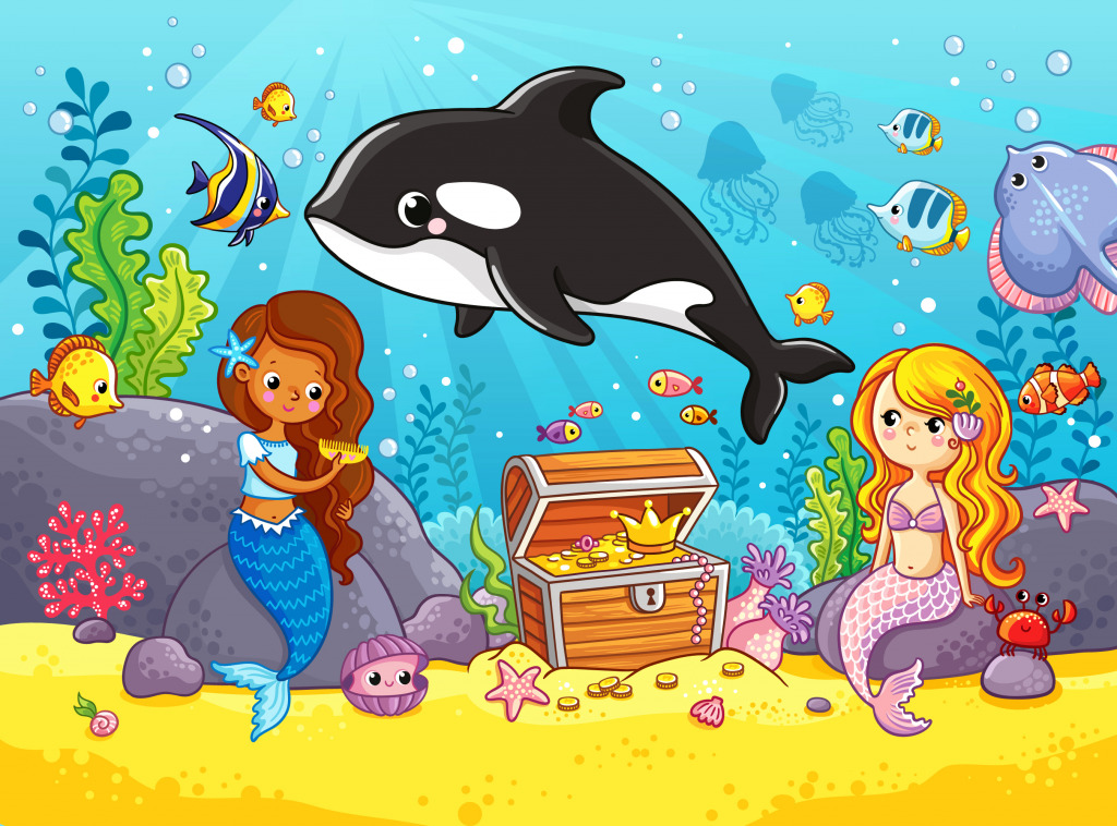 Cute Orca Whale jigsaw puzzle in Under the Sea puzzles on TheJigsawPuzzles.com