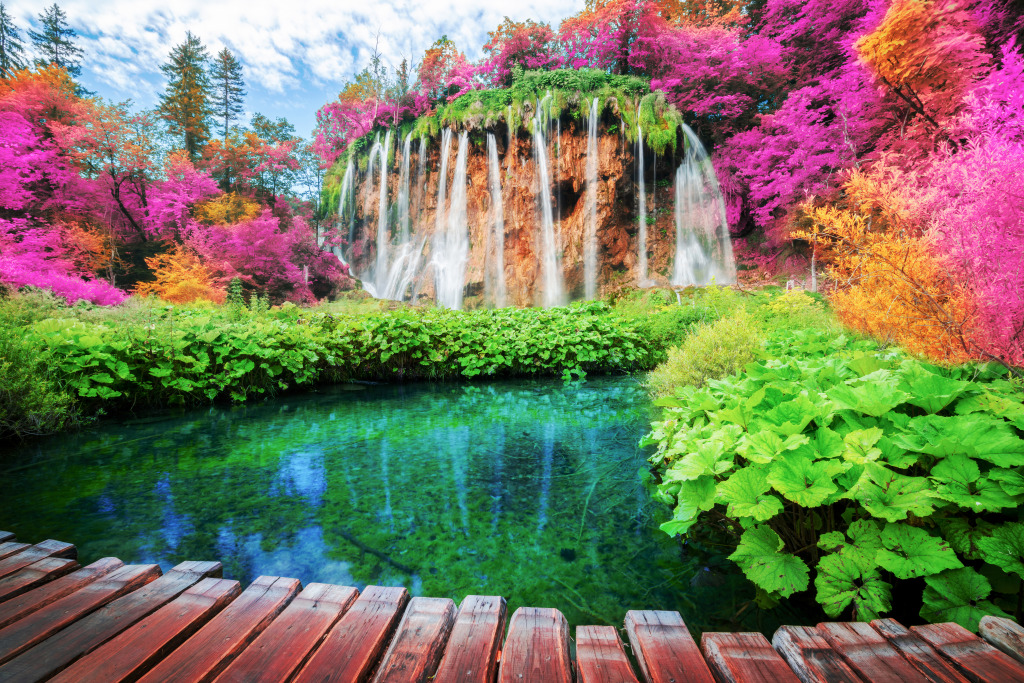 Plitvice Lakes National Park, Croatia jigsaw puzzle in Waterfalls puzzles on TheJigsawPuzzles.com