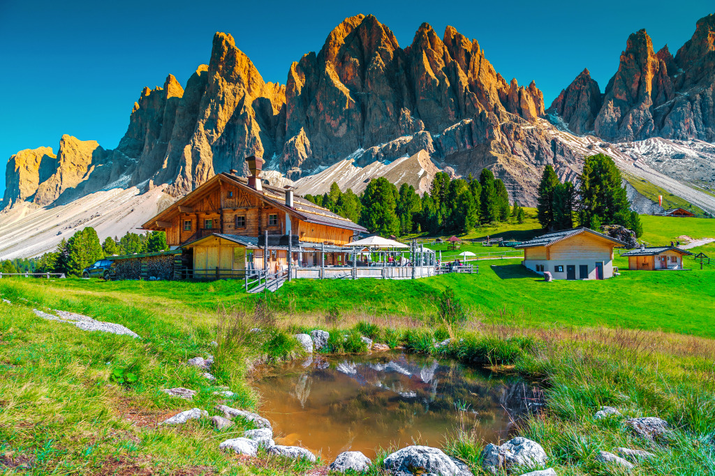 Odle Mountains, Alto Adige, Dolomites, Italy jigsaw puzzle in Great Sightings puzzles on TheJigsawPuzzles.com