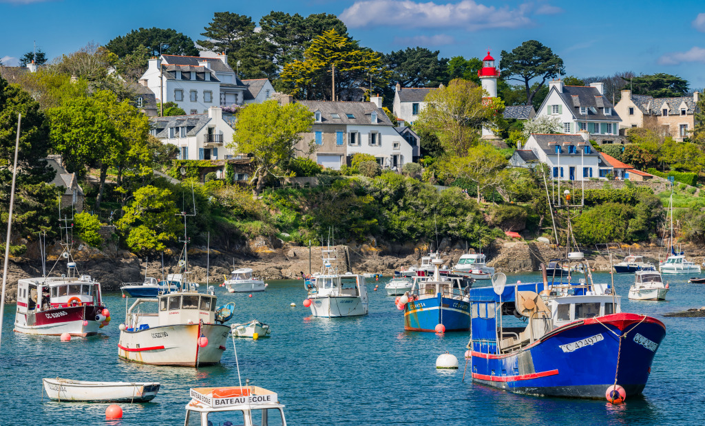 Port Doelan in Brittany, France jigsaw puzzle in Great Sightings puzzles on TheJigsawPuzzles.com