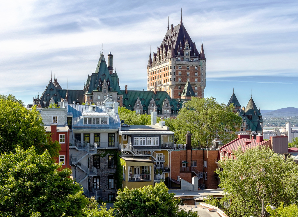 Frontenac Castle, Quebec, Canada jigsaw puzzle in Castles puzzles on TheJigsawPuzzles.com