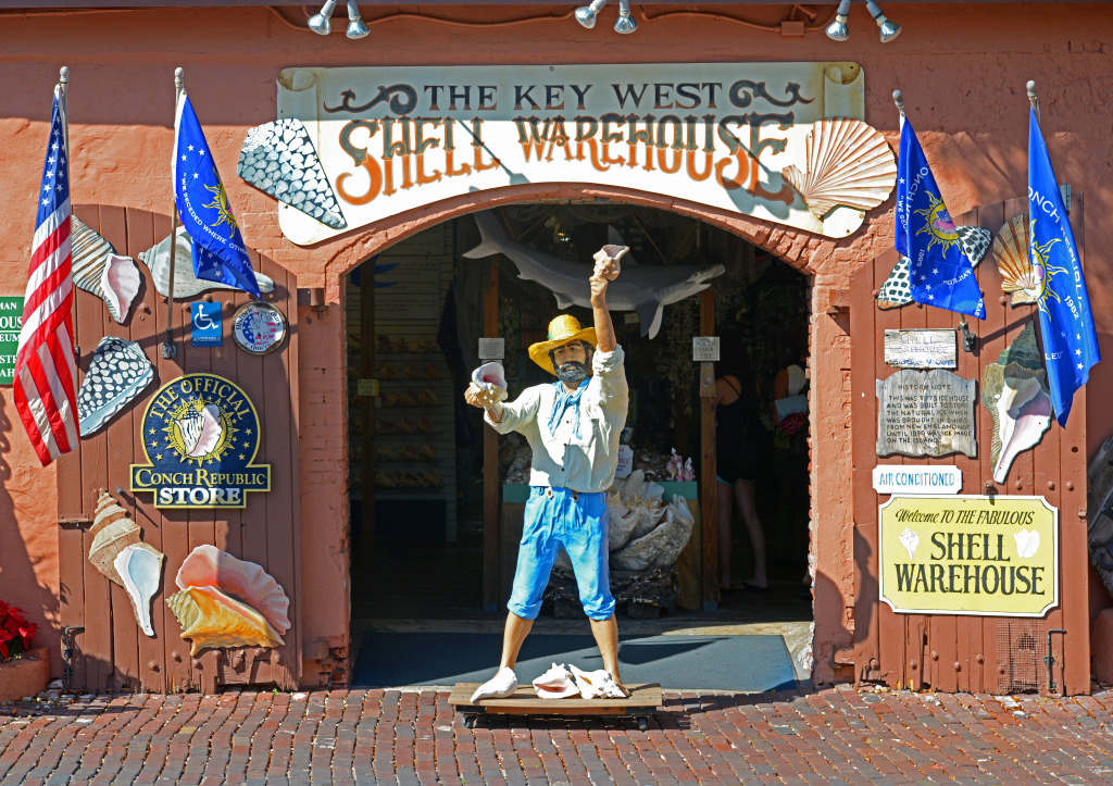 Key West Shell Warehouse, Florida jigsaw puzzle in Puzzle of the Day puzzles on TheJigsawPuzzles.com