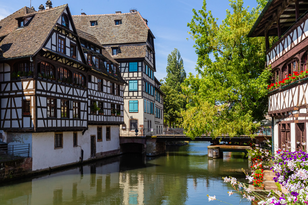 French City of Strasbourg jigsaw puzzle in Bridges puzzles on TheJigsawPuzzles.com