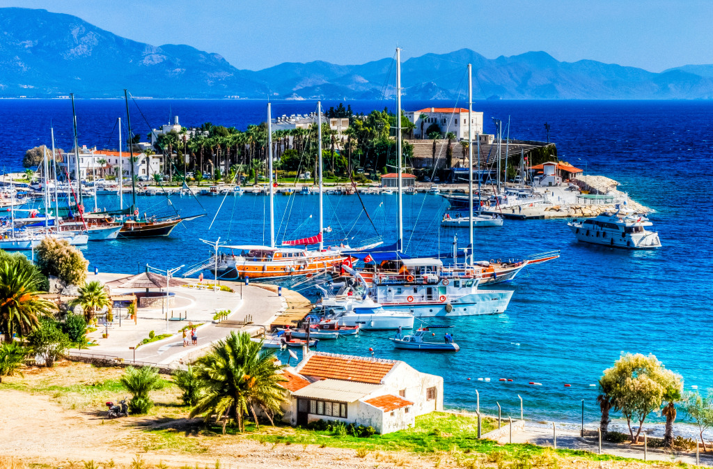 Datca Harbour View, Turkey jigsaw puzzle in Great Sightings puzzles on TheJigsawPuzzles.com