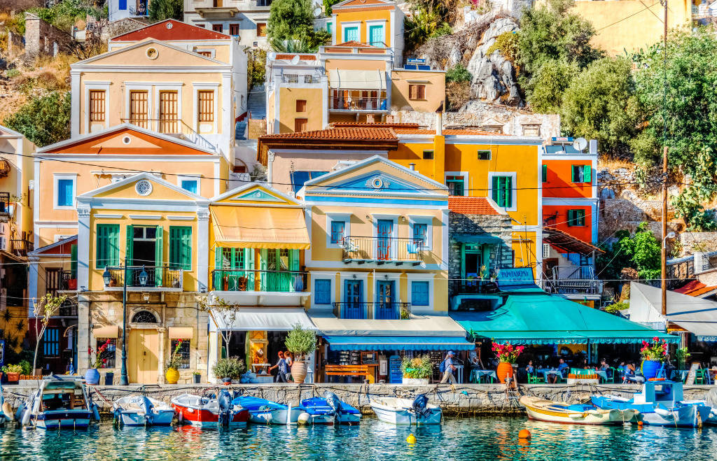 Symi Island, Greece jigsaw puzzle in Street View puzzles on TheJigsawPuzzles.com