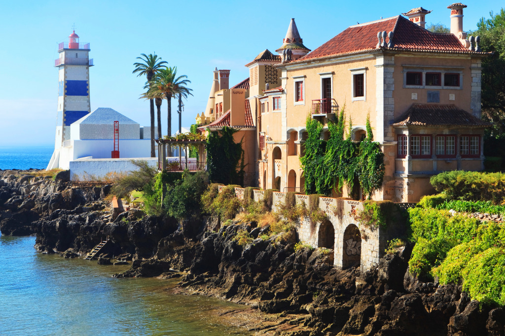 Farol de Santa Marta Lighthouse, Portugal jigsaw puzzle in Great Sightings puzzles on TheJigsawPuzzles.com