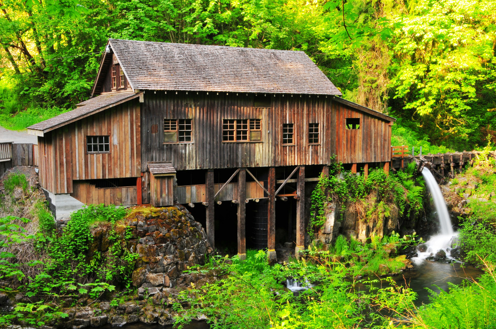 Cedar Creek Grist Mill, Washington jigsaw puzzle in Waterfalls puzzles on TheJigsawPuzzles.com