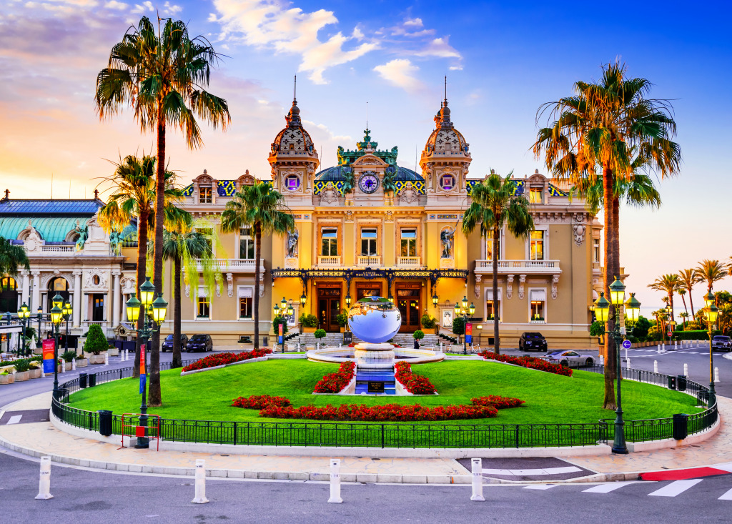 Monte Carlo Casino, Monaco jigsaw puzzle in Puzzle of the Day puzzles on TheJigsawPuzzles.com