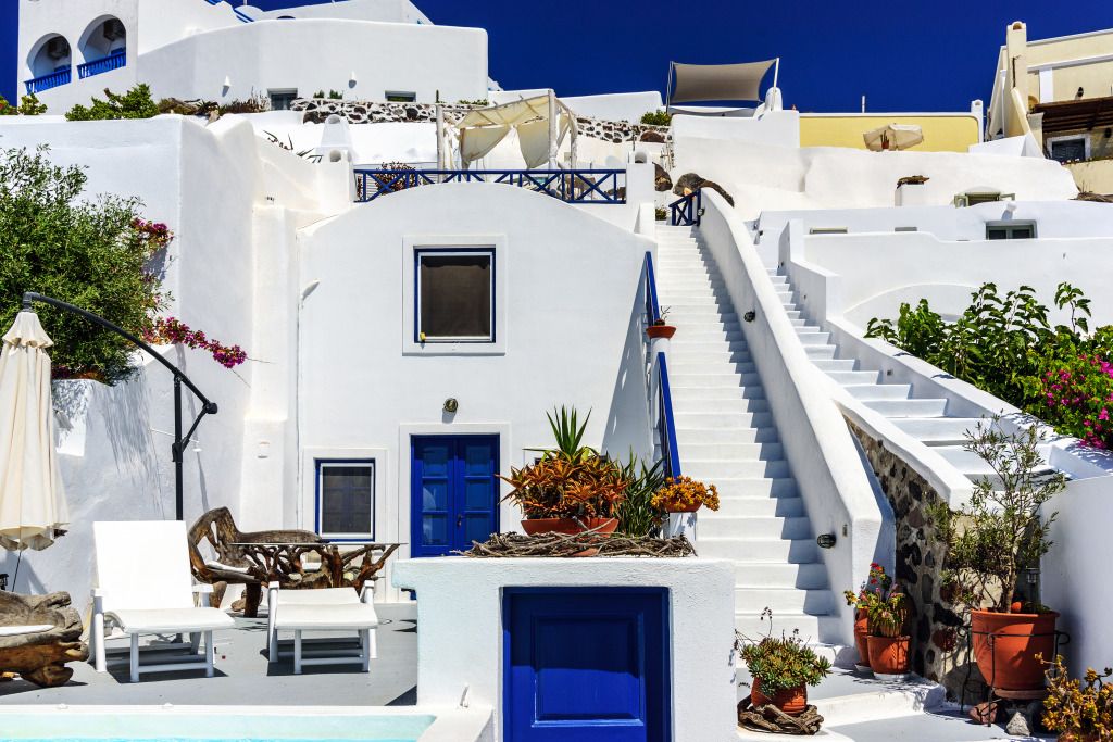 Santorini Island, Greece jigsaw puzzle in Puzzle of the Day puzzles on TheJigsawPuzzles.com