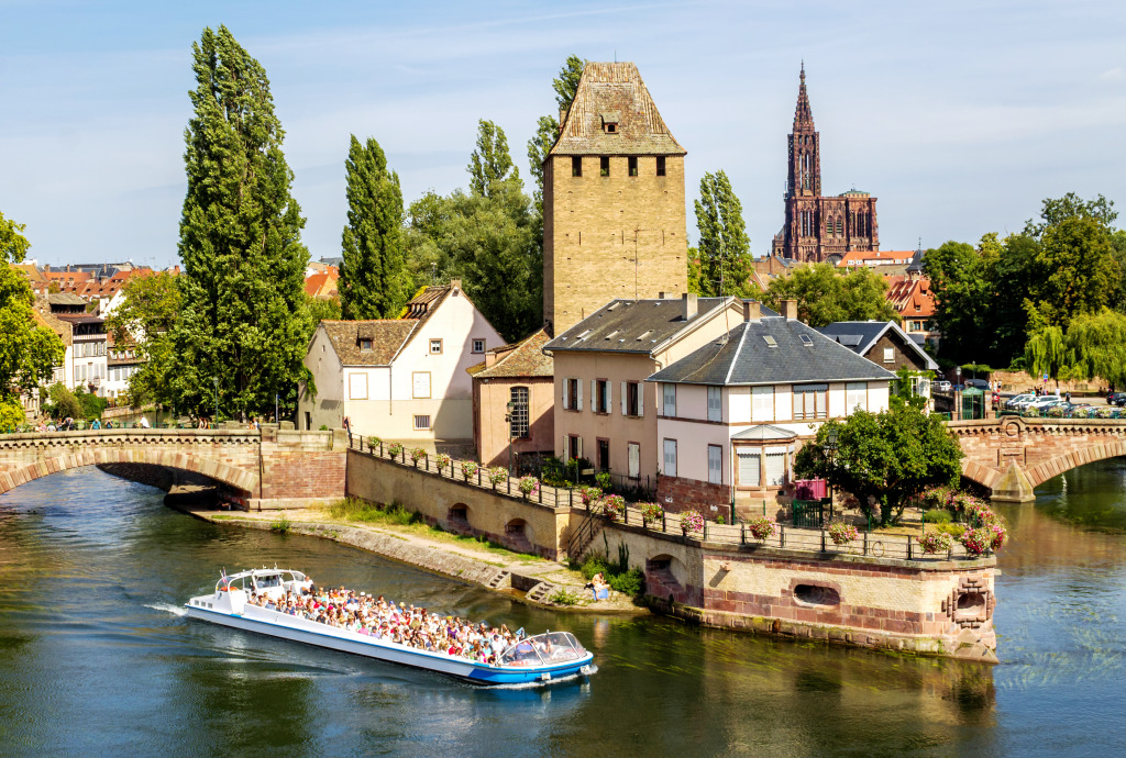 Petite France Quarter in Strasbourg jigsaw puzzle in Bridges puzzles on TheJigsawPuzzles.com