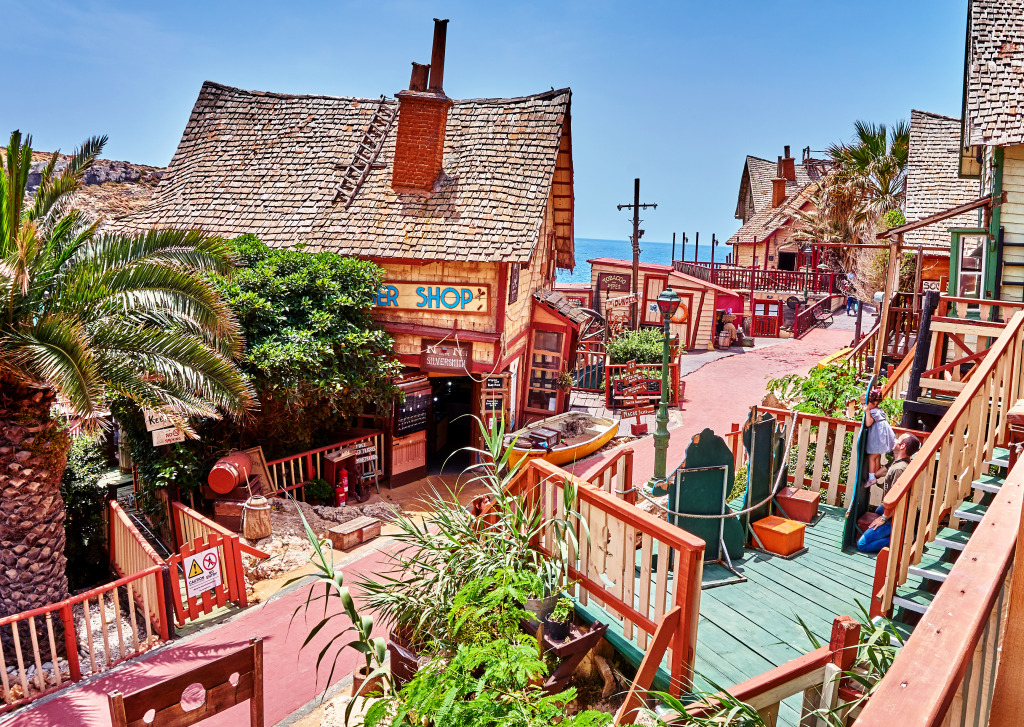 Popeye Village, Mellieha, Malta jigsaw puzzle in Puzzle of the Day puzzles on TheJigsawPuzzles.com