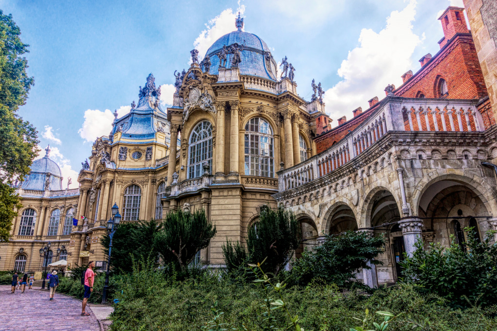 Vajdahunyad Castle, Budapest, Hungary jigsaw puzzle in Castles puzzles on TheJigsawPuzzles.com