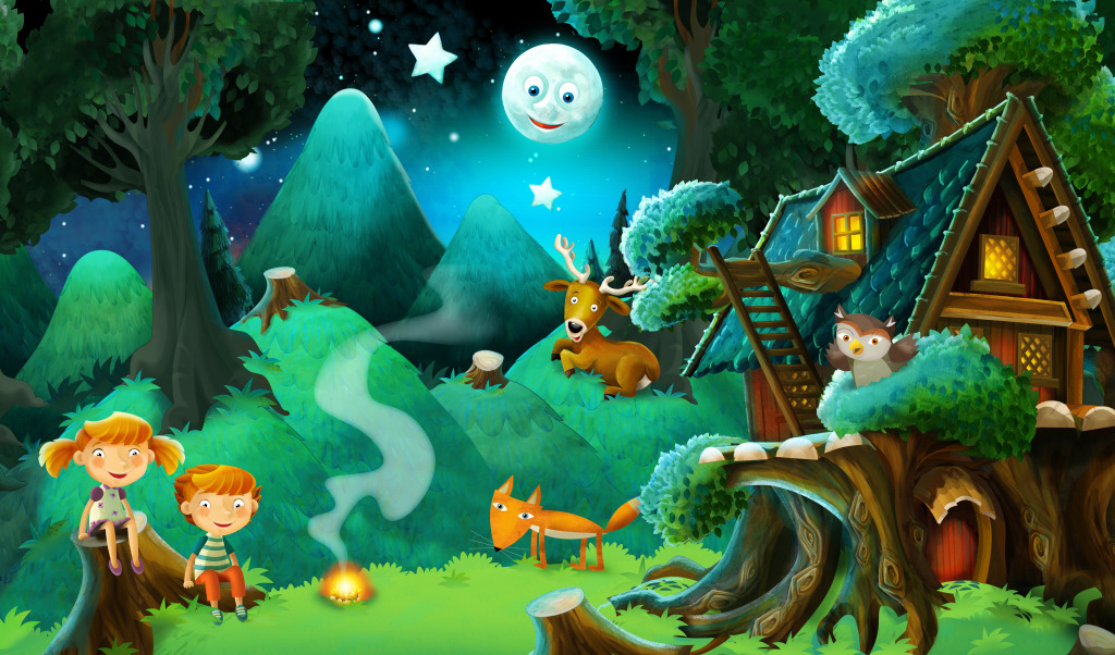 Night in the Woods jigsaw puzzle in Kids Puzzles puzzles on TheJigsawPuzzles.com
