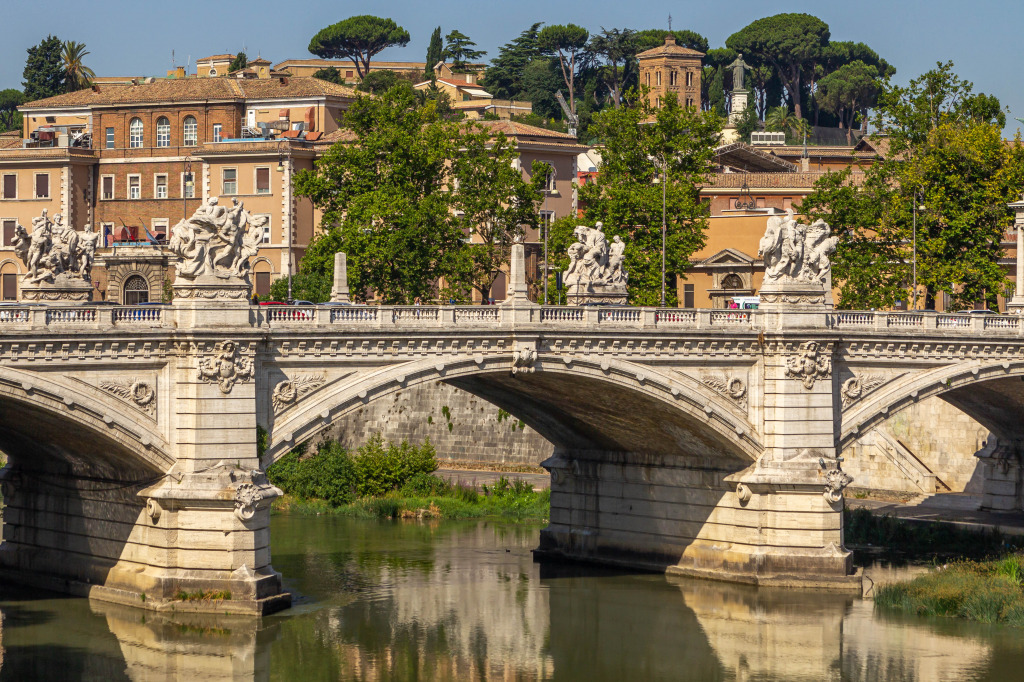 River Tiber, Rome, Italy jigsaw puzzle in Bridges puzzles on TheJigsawPuzzles.com