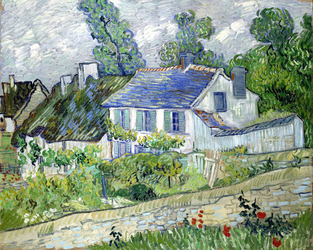 Houses at Auvers jigsaw puzzle in Piece of Art puzzles on TheJigsawPuzzles.com