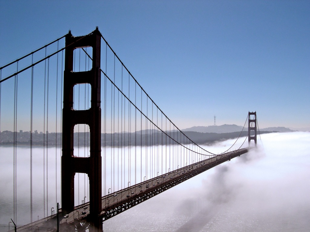 Entrance to San Francisco Bay jigsaw puzzle in Bridges puzzles on TheJigsawPuzzles.com