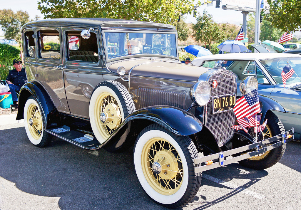 1931 Ford Sedan, Santa Clarita CA jigsaw puzzle in Puzzle of the Day puzzles on TheJigsawPuzzles.com