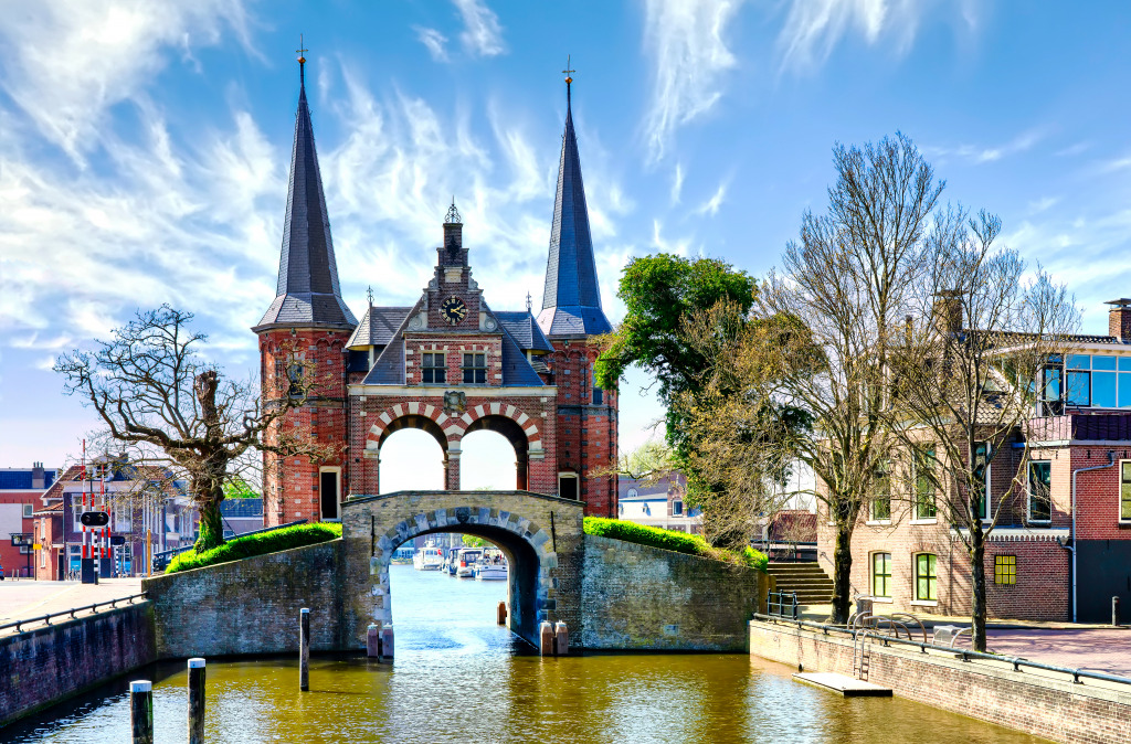 Sneek Village, The Netherlands jigsaw puzzle in Bridges puzzles on TheJigsawPuzzles.com