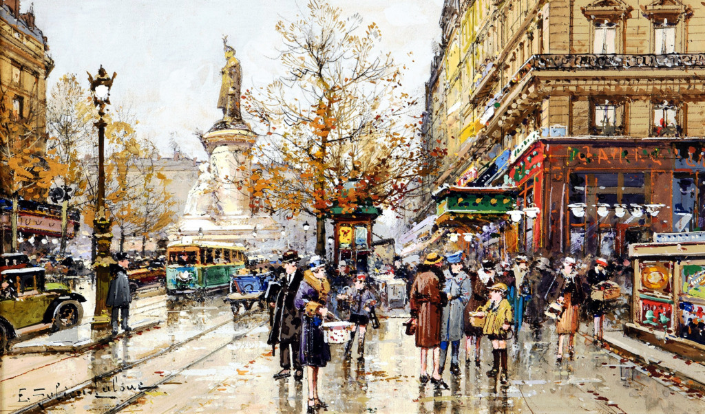 Place de la Republique jigsaw puzzle in Piece of Art puzzles on TheJigsawPuzzles.com