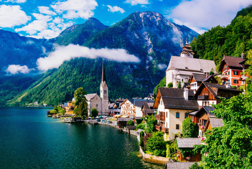 Hallstatt Mountain Village, Austria jigsaw puzzle in Great Sightings puzzles on TheJigsawPuzzles.com