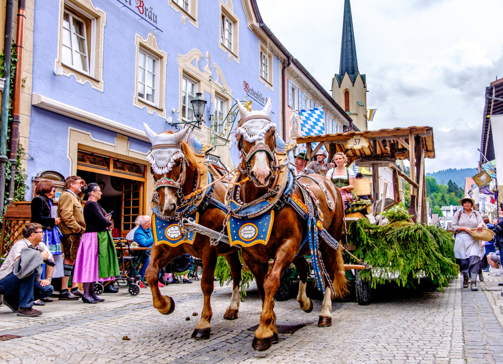 Historic Bavarian Pageant, Germany jigsaw puzzle in Animals puzzles on TheJigsawPuzzles.com