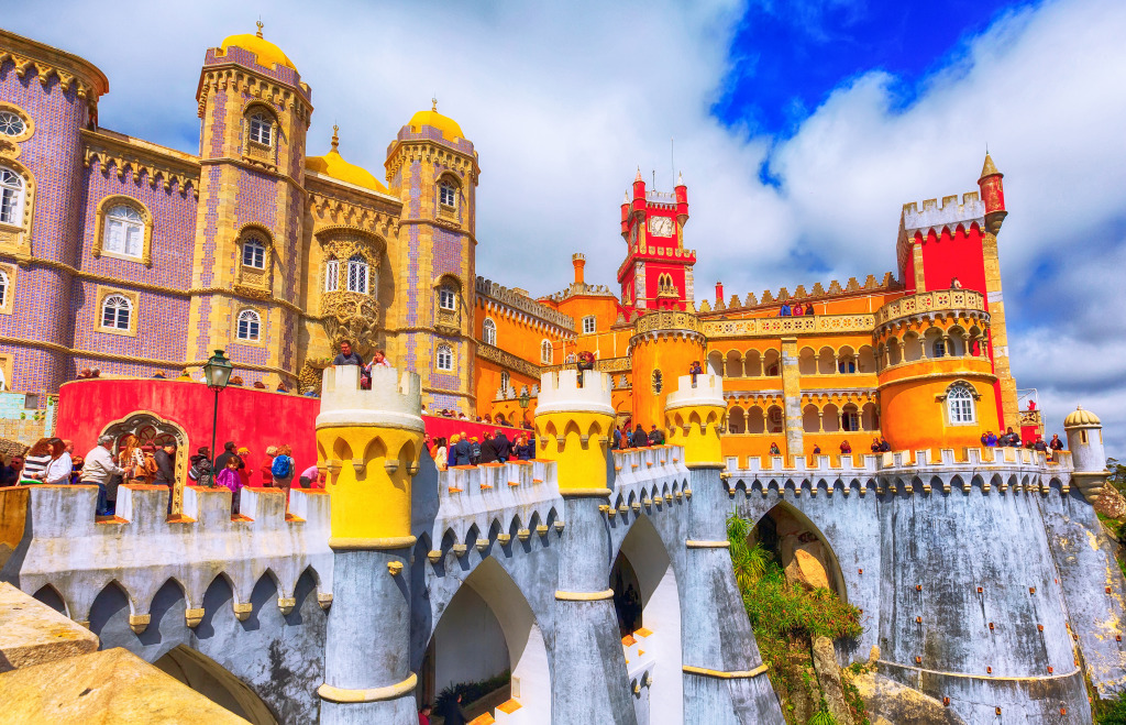 Pena National Palace, Sintra, Portugal jigsaw puzzle in Castles puzzles on TheJigsawPuzzles.com