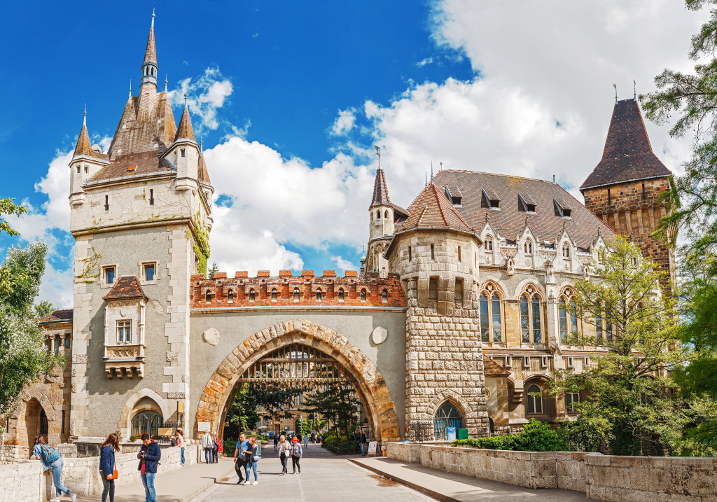 Vajdahunyad Castle, Budapest, Hungary jigsaw puzzle in Castles puzzles on TheJigsawPuzzles.com