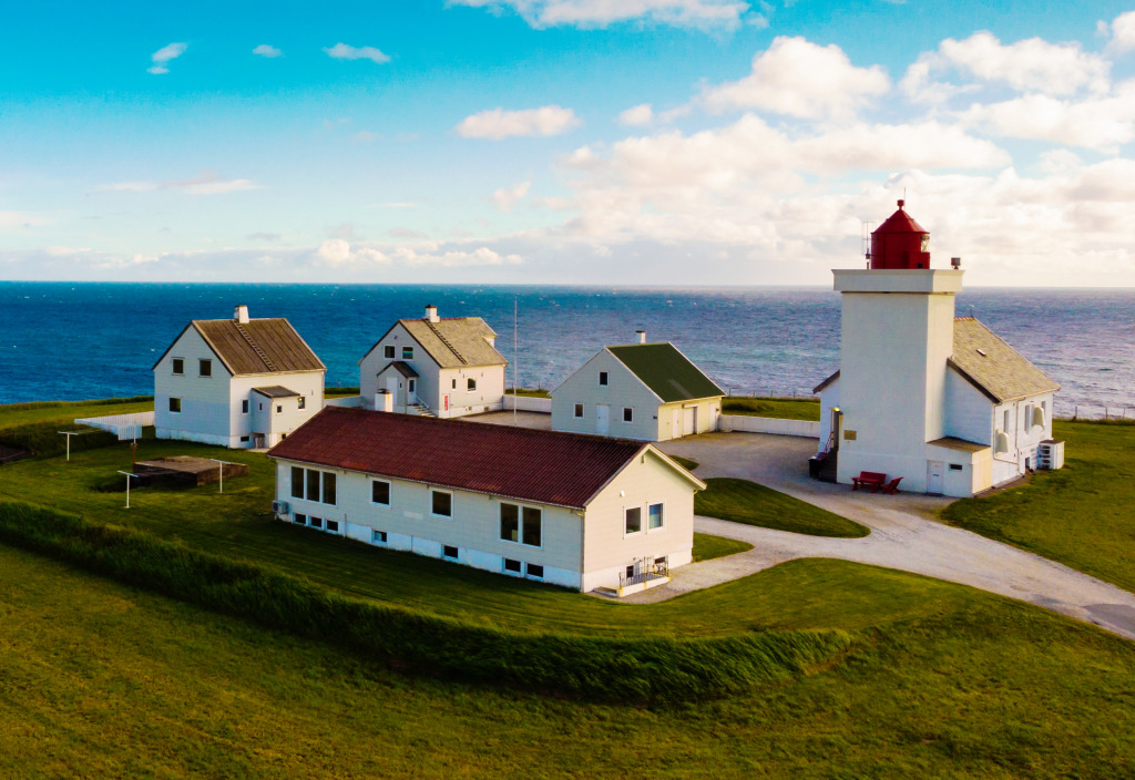 Obrestad Lighthouse, South Norway jigsaw puzzle in Great Sightings puzzles on TheJigsawPuzzles.com