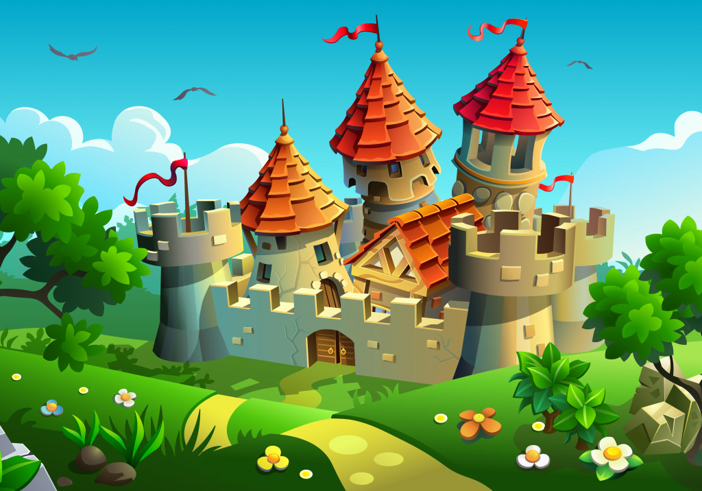 Fairytale Castle jigsaw puzzle in Castles puzzles on TheJigsawPuzzles.com