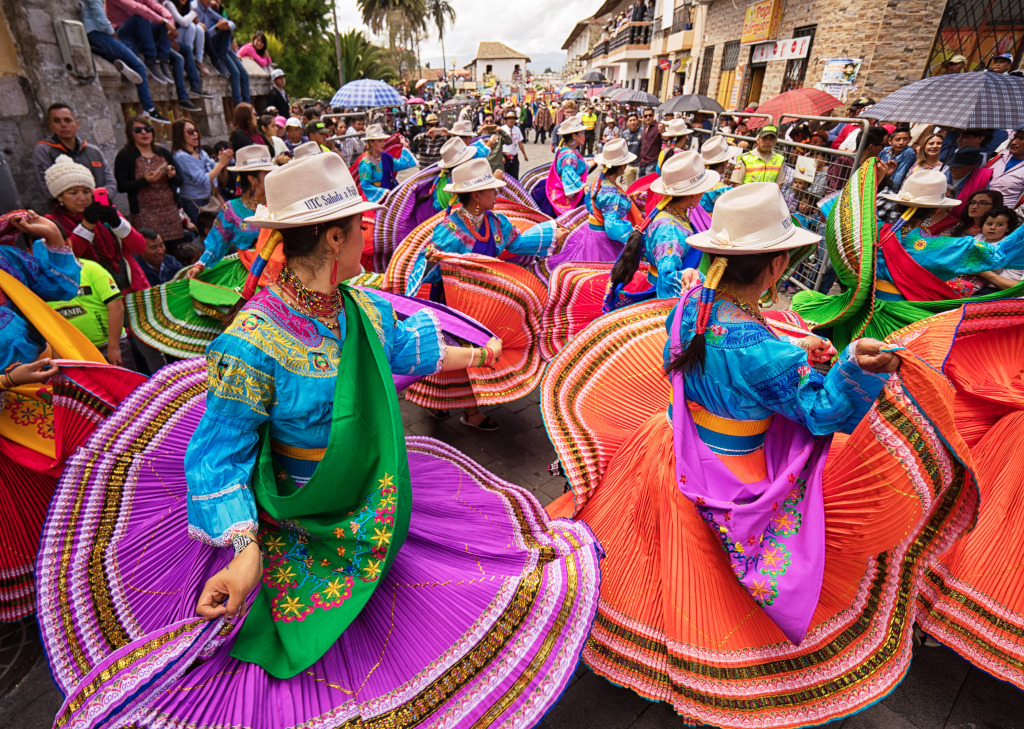 Corpus Christi Parade, Pujili, Ecuador jigsaw puzzle in People puzzles on TheJigsawPuzzles.com