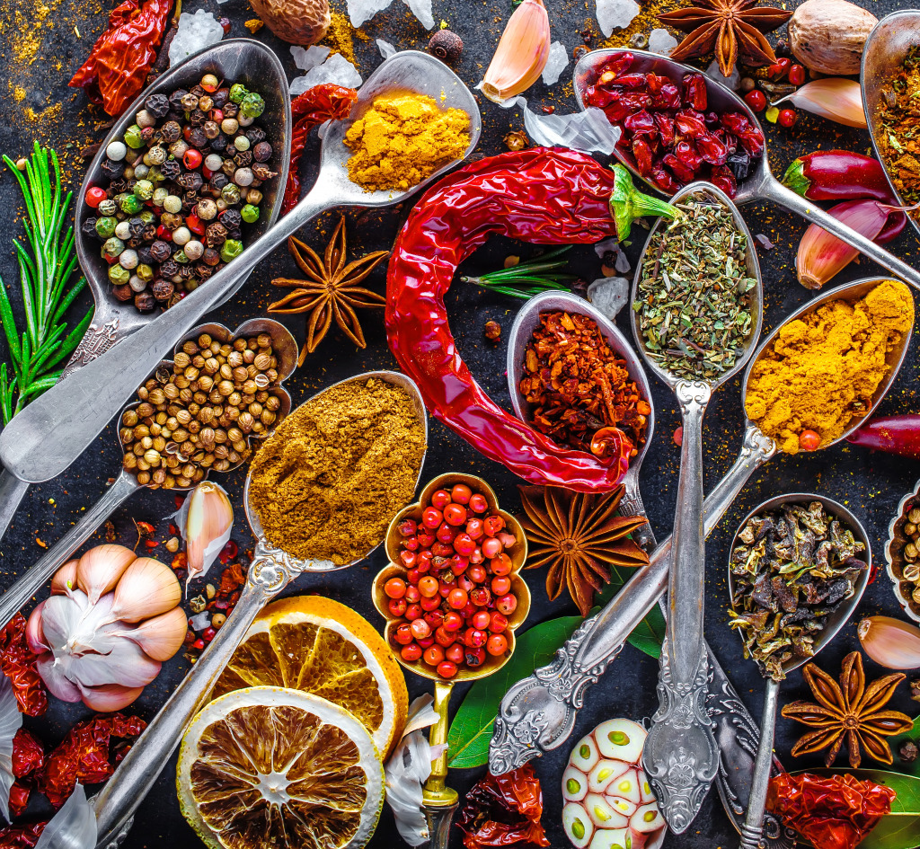 Spices and Herbs jigsaw puzzle in Food & Bakery puzzles on TheJigsawPuzzles.com