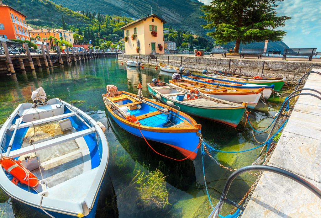 Torbole Resort, Garda Lake, Italy jigsaw puzzle in Great Sightings puzzles on TheJigsawPuzzles.com