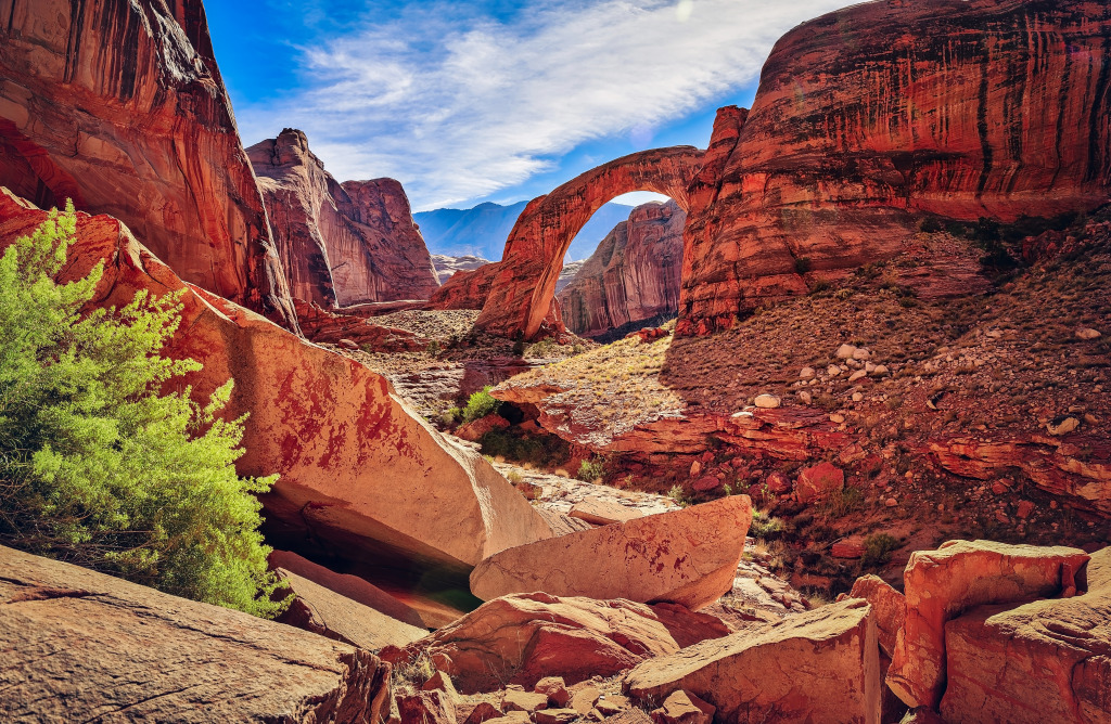 Rainbow Bridge, Glen Canyon, Utah jigsaw puzzle in Great Sightings puzzles on TheJigsawPuzzles.com