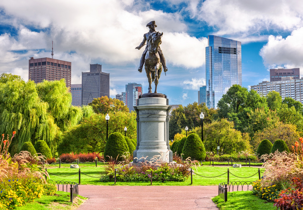 George Washington Monument, Boston MA jigsaw puzzle in Street View puzzles on TheJigsawPuzzles.com