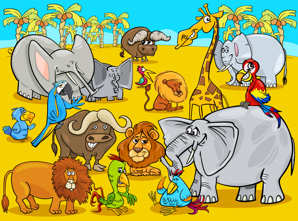African Animals jigsaw puzzle in Animals puzzles on TheJigsawPuzzles.com