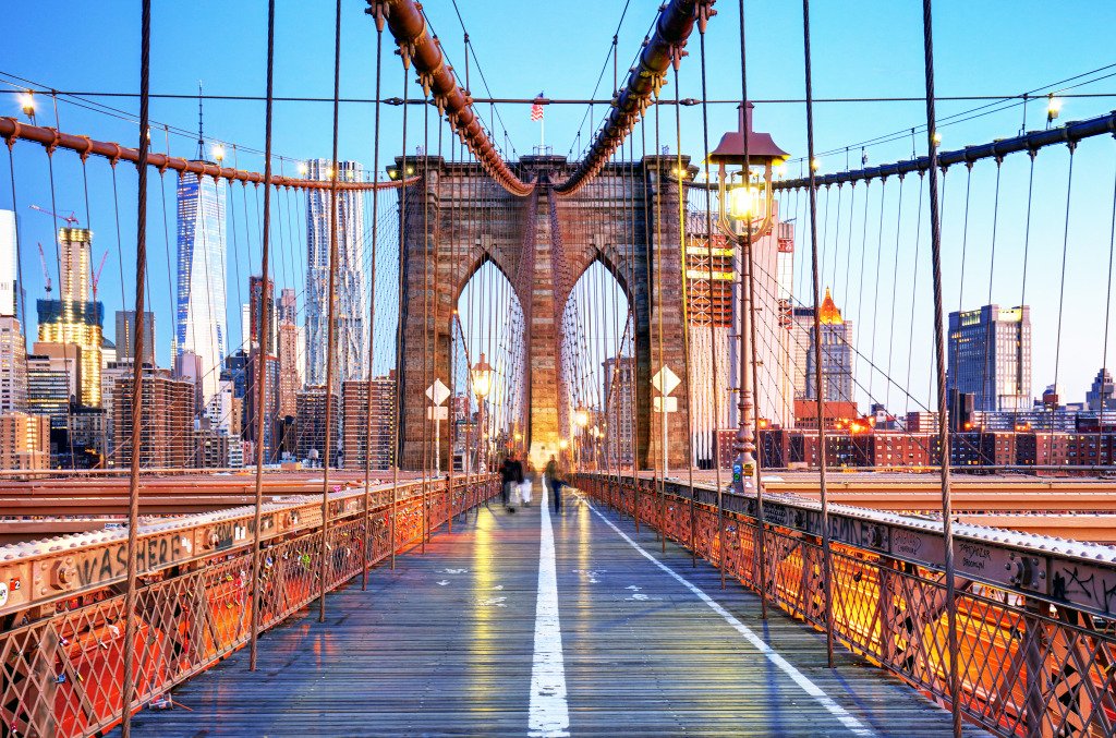 Brooklyn Bridge, New York City jigsaw puzzle in Bridges puzzles on TheJigsawPuzzles.com