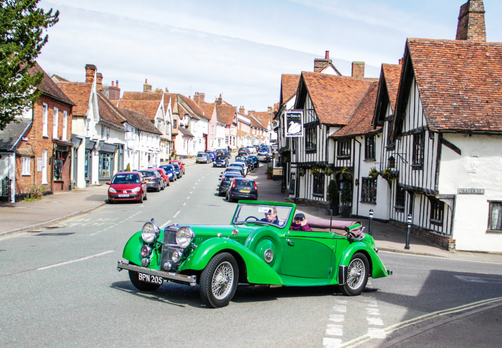 Lavenham, Suffolk, United Kingdom jigsaw puzzle in Cars & Bikes puzzles on TheJigsawPuzzles.com