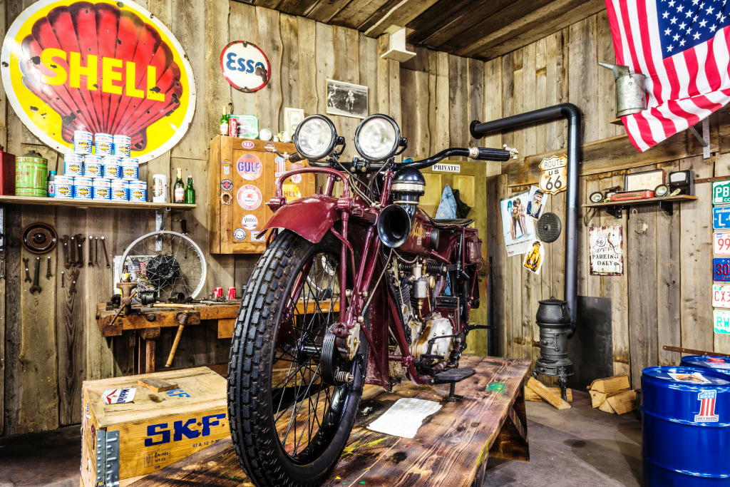 Mabeco 750 Motorcycle in Sinsheim, Germany jigsaw puzzle in Cars & Bikes puzzles on TheJigsawPuzzles.com