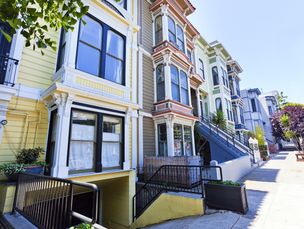 San Francisco Victorian Houses, Mission District jigsaw puzzle in Street View puzzles on TheJigsawPuzzles.com