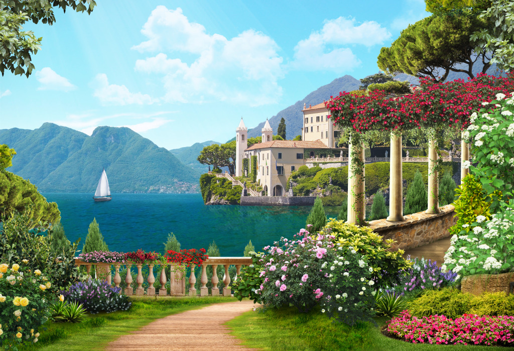 Italian Coast Landscape jigsaw puzzle in Great Sightings puzzles on TheJigsawPuzzles.com