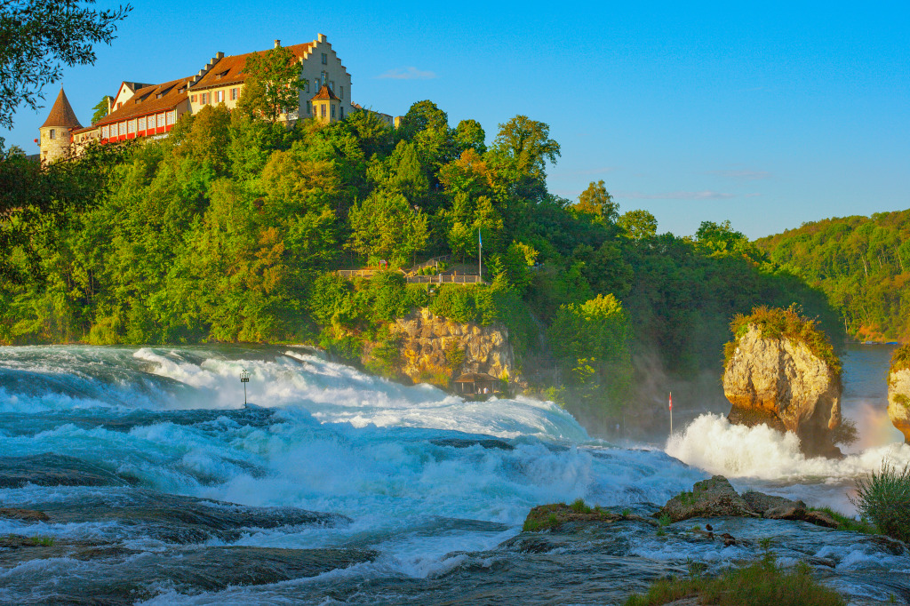 Rhine Falls, Switzerland jigsaw puzzle in Waterfalls puzzles on TheJigsawPuzzles.com