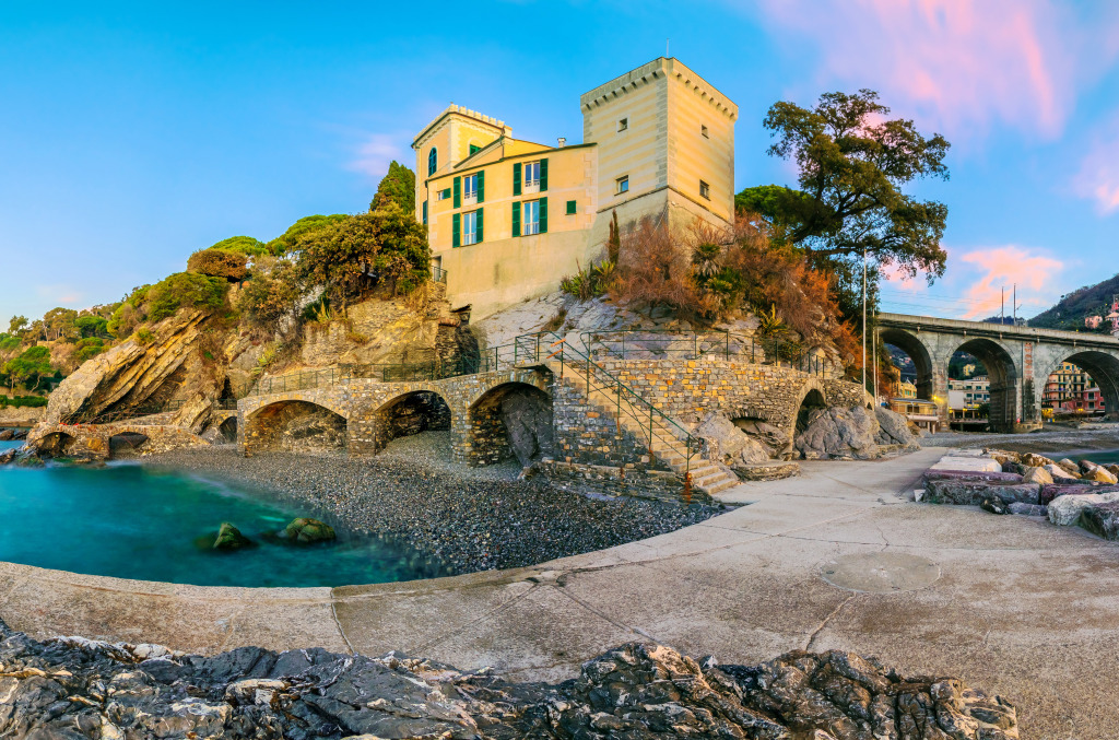 Castellaro Castle, Zoagli, Italy jigsaw puzzle in Castles puzzles on TheJigsawPuzzles.com